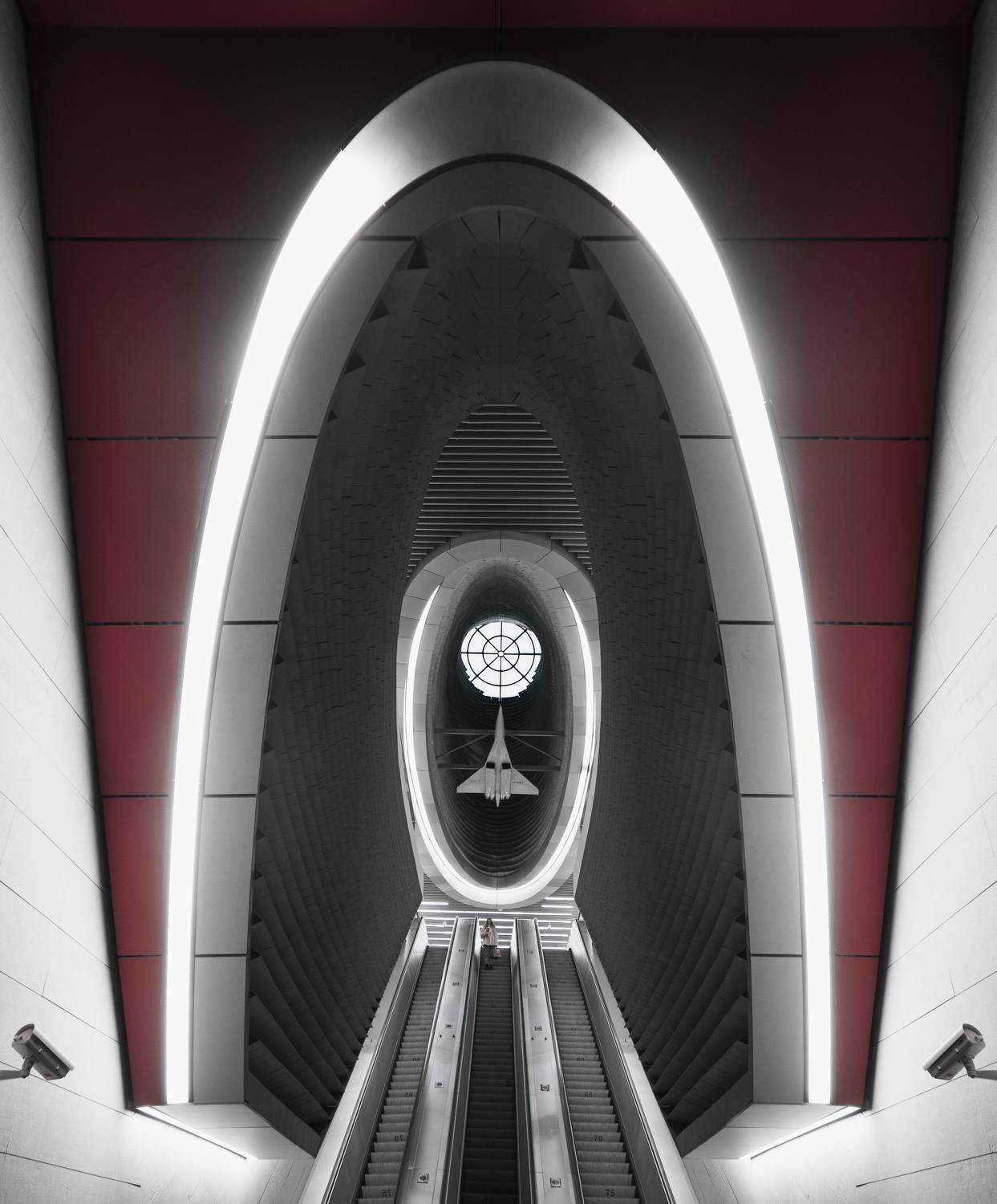 architecture, pattern, red, building, moscow, russia, urban, city, metro, subway, air, Гладков Сергей