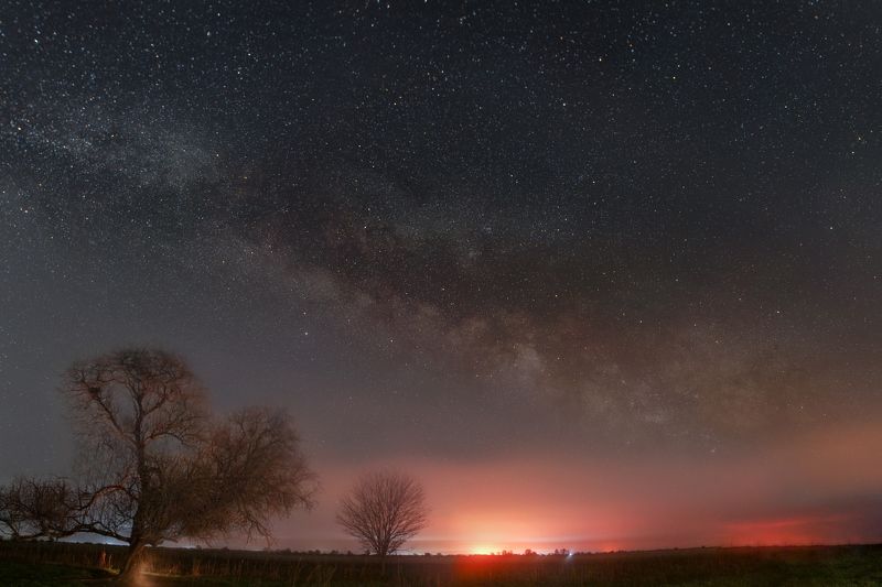 ночь, астрофотография, звезды, млечный путь, дипскай, ночная фотография, космос Восходящий звездный гигантphoto preview