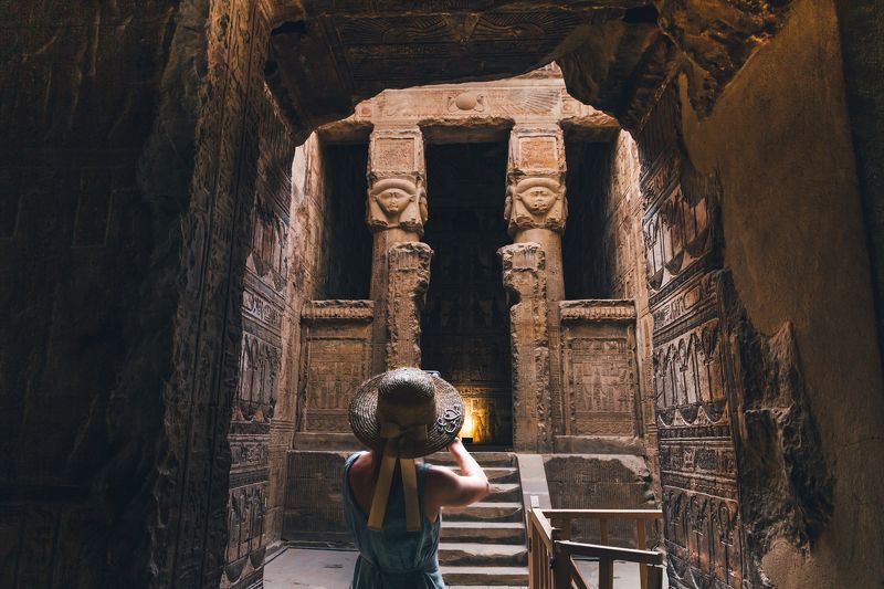 египет, храм, боги, хатхор, луксор, кена, египетские иероглифы Храм богини Хаторphoto preview