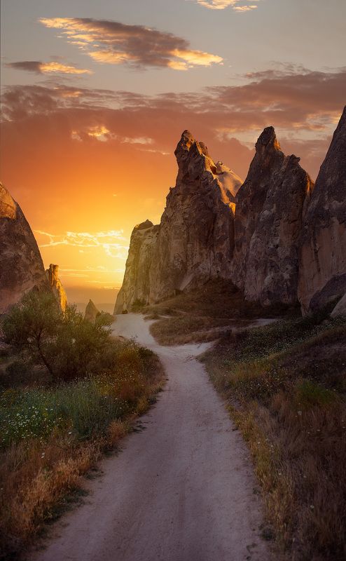 turkey, cappadocia, sunset,rocks,trail Cappadocia Trailphoto preview