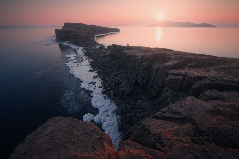 море, пейзаж, приморье, закат, мыс тобизина Лёд и пламяphoto preview