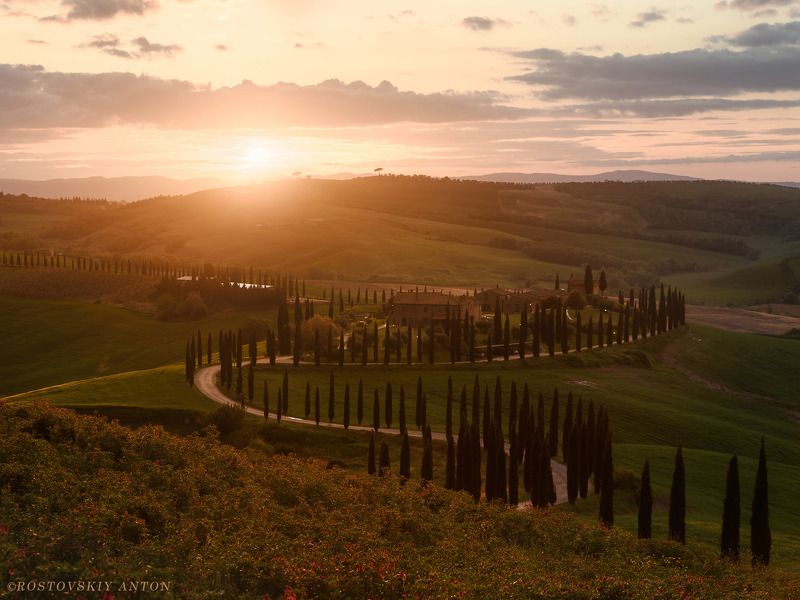 Тоскана, фототур, Италия, закат Тоскана в апреле | Фототур в Тоскануphoto preview