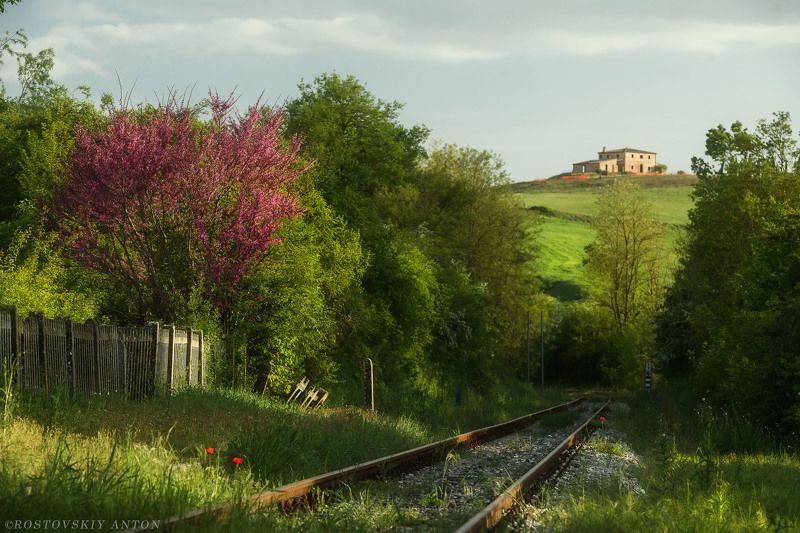 Тоскана, Италия, пейзаж, фототкр, пути, ЖД, Из фототура в Тоскану в апреле 2024 года.photo preview