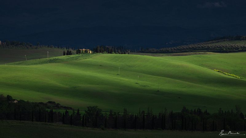 tuscany, italy, toscana, italia, landscape, hills, contrast, spring Hills of Tuscany фото превью