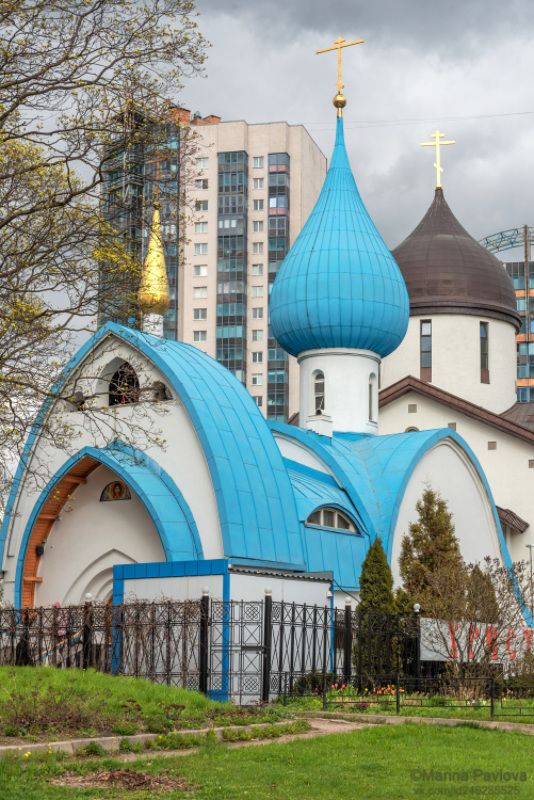 город, архитектура, санкт-петербург, храм святого праведного иоанна кронштадтского, храмы петербурга, пасха Храм святого праведного Иоанна Кронштадтскогоphoto preview