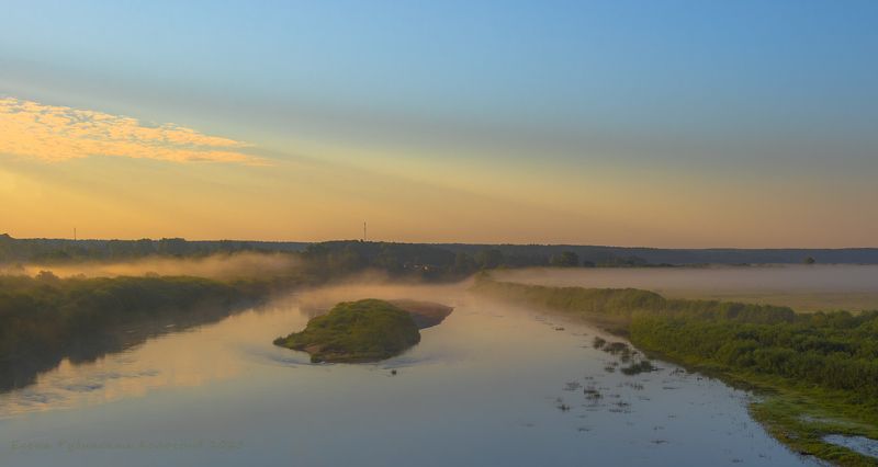 кологрив, утро, рассвет, пейзаж, река, унжа, костромская область Рассветphoto preview