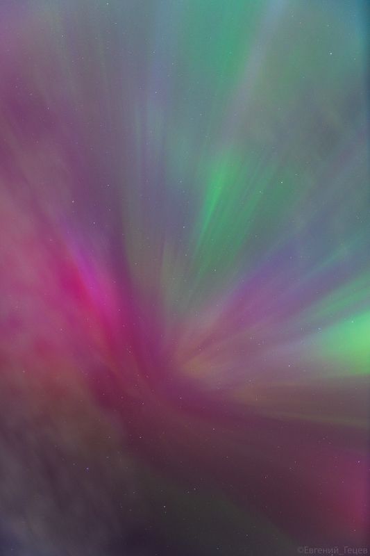 аврора, сияние, ночь, звезды, небо Корона аврорыphoto preview