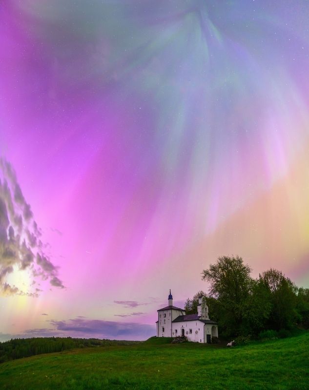 псков, пейзаж, Ночь сиянийphoto preview