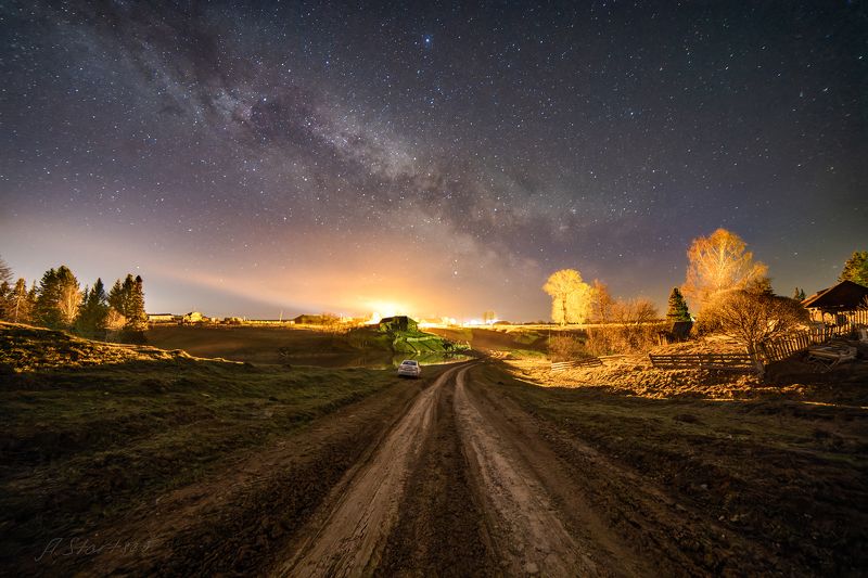 ночь, звезды, небо, млечный путь Звёздное небо и Млечный Путьphoto preview