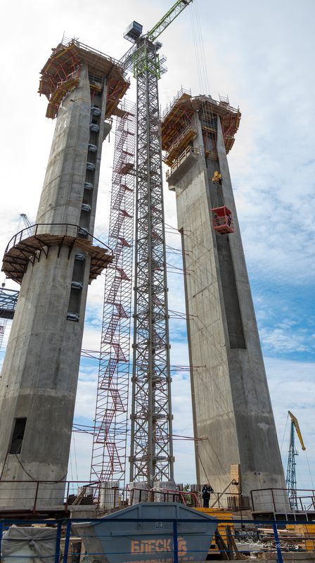 Калининград, мост, строительство, архитектура, город, репортаж, Россия, фотография, Свирин Вадим, 2024, Kaliningrad, bridge, construction, architecture, city, reportage, Russia, photography, Vadim Svirin Строительство моста в Калининграде.photo preview