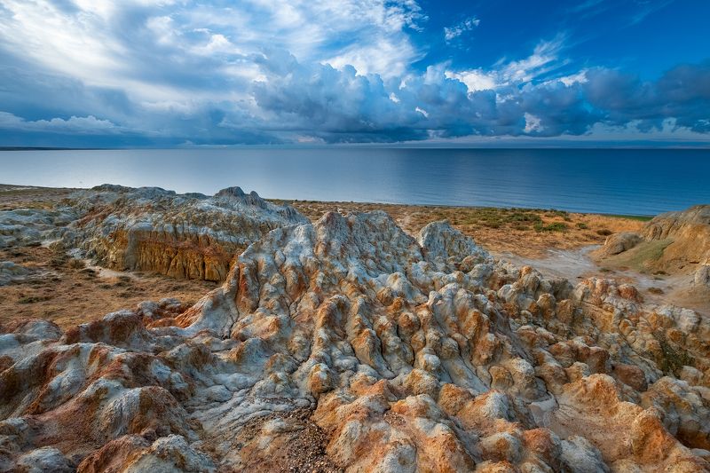 казахстан, облака, шекельмес, зайсан, озеро photo preview
