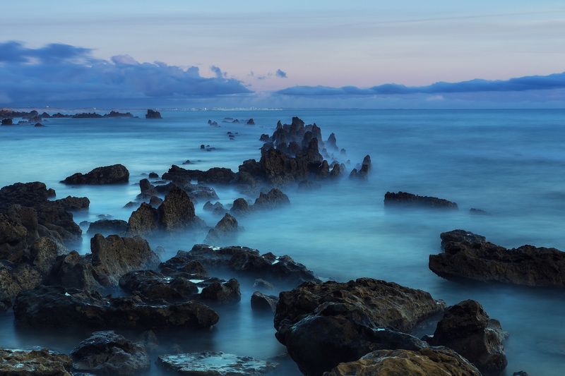 Албуфейра, Закат, Океан, Пейзаж, Портрет, Природа, Сумерки Сумеречный дракон фото превью