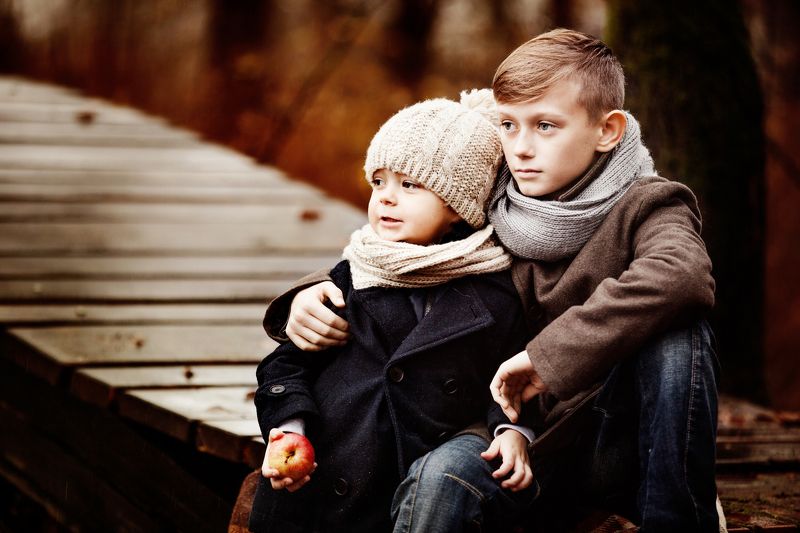 портрет,дети,осень ***photo preview