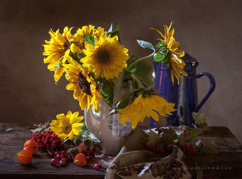 Yellow on bluephoto preview