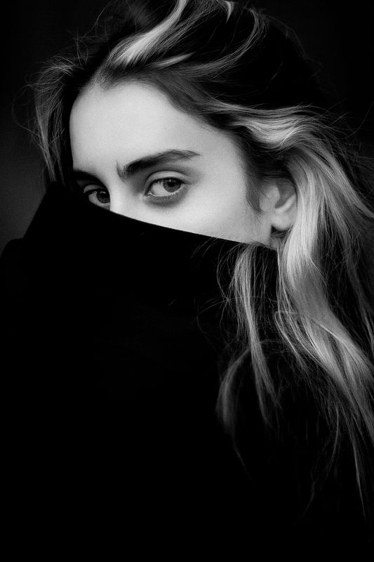 Портрет, Портрет девушки, Ч/б, Черно-белое Nellyphoto preview