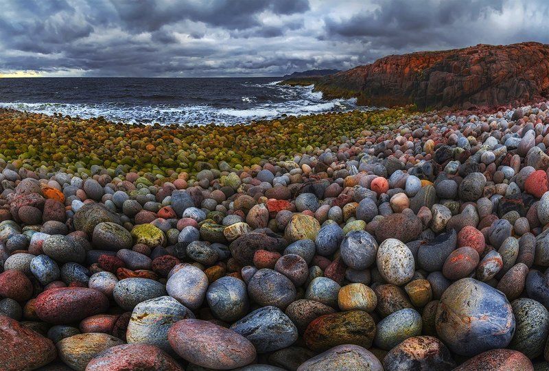 природа, пейзаж, кольский, север, море, лето, панорама, водопад, Териберкаphoto preview