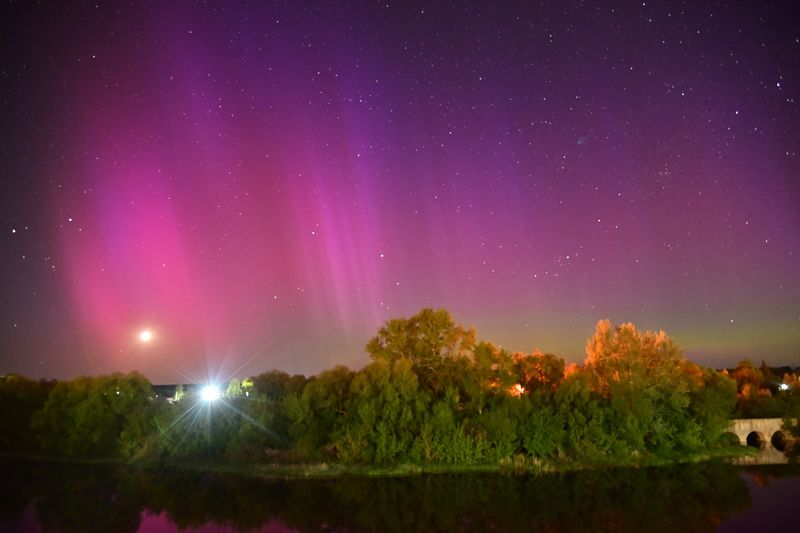 nikon никон Z5 nature весна фотография красота фото world северное сияние aurora полярное astronomy астрономия река небо звезды огни river sky lights moon луна месяц май may  photo preview