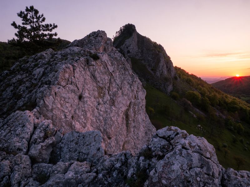 slovakia,sunrise,morning,landscape,sun,golden hour Morning on the rocksphoto preview