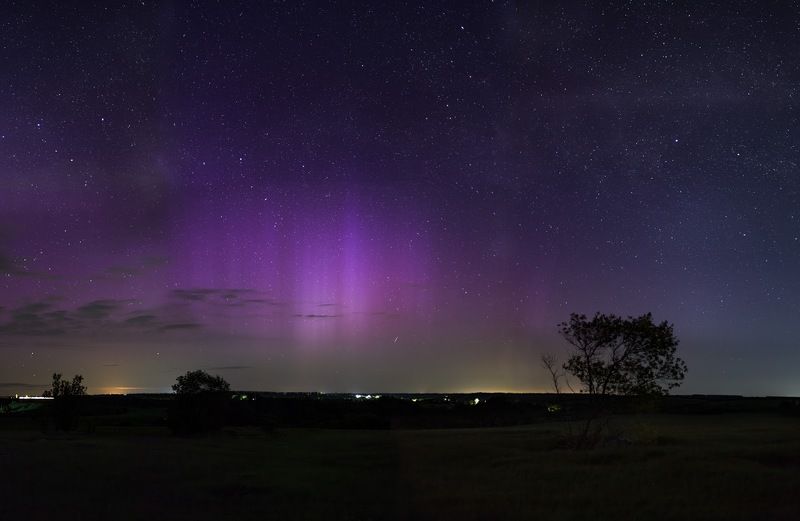 аврора, северное сияние, май, природа, весна, ночь Aurora timephoto preview