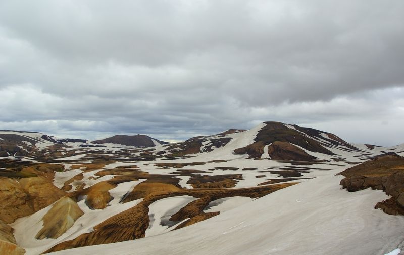 mountain, snow, hike, landscape, sky, color, hill, trekking, nature, Landmannalaugarphoto preview