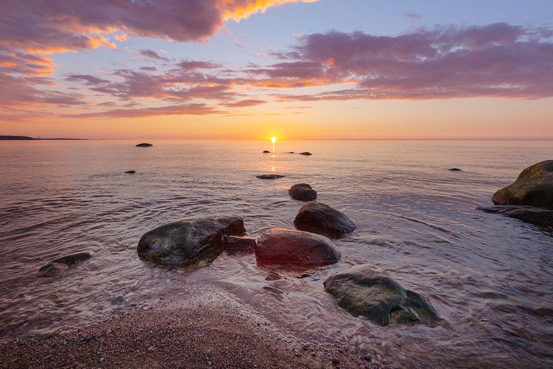 балтика вечер закат нарва май Нарвский залив. Май 2024. фото превью