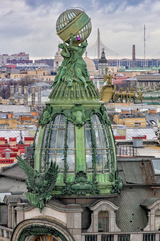санкт петербург, здание зингера, купол, архитектура, невский, думская башня Купол здания Зингера, и не только.. фото превью