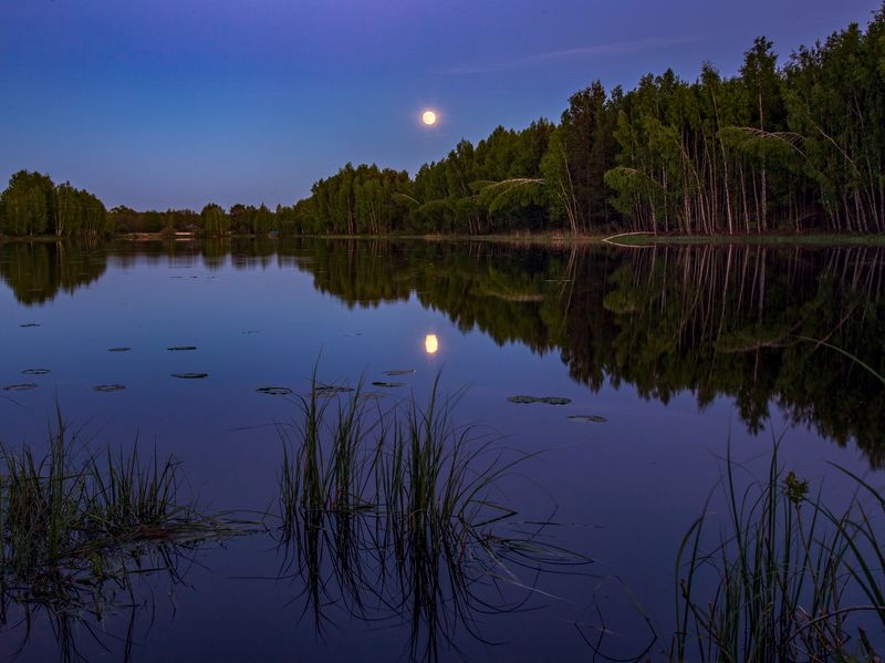 май восход луны вечер черная порза Восход луны над Черной Порзой фото превью