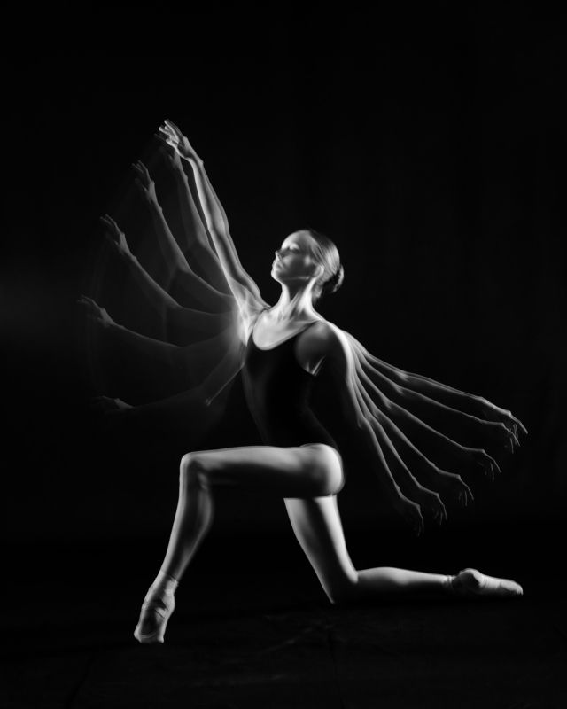 балет, чб, портрет Взмах 2photo preview