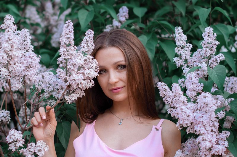 girl, portrait, women, cute, lilac, spring, portraits Kristinaphoto preview