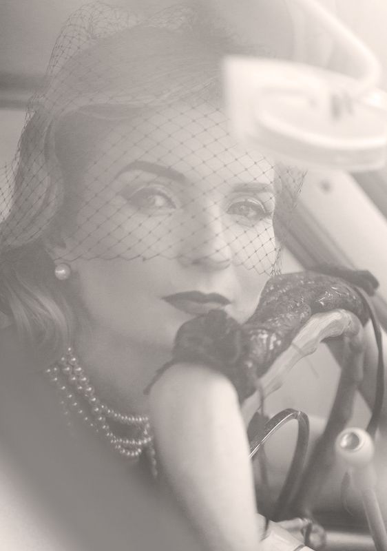 девушка, модель, портрет, гламур, мода, ретро, автомобиль, волга ***photo preview