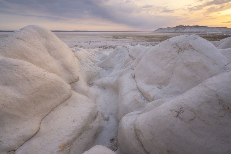 казахстан, мангистау, закат, природа, сергейалтушкин, вечер, айракты, тузбаир Сор Тузбаир - это грандиозное творение природы фото превью