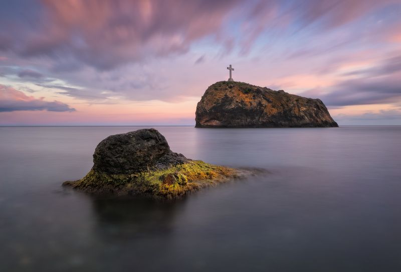 крым, закат, море, фиолент, скалы, sunset, sea, rocks Море и скалыphoto preview