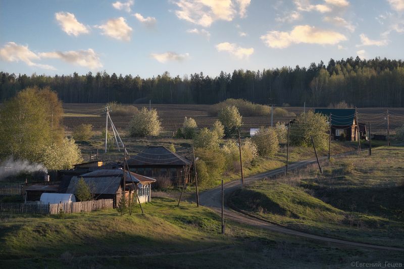 урал, россия, утро, деревня, лето Утро в деревнеphoto preview