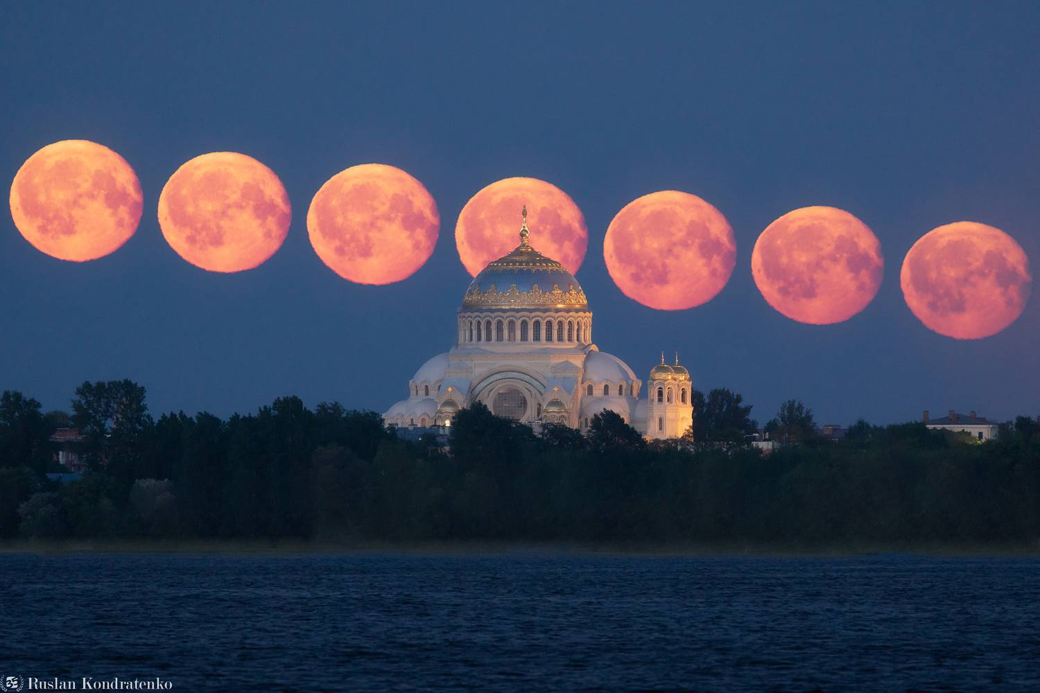 санкт-петербург, луна, полнолуние, восход луны, прострел, заход луны, морской собор, секвенция, Кондратенко Руслан