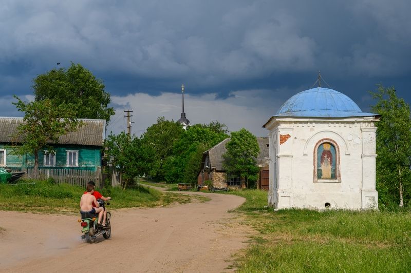 псков, пейзаж, Перед грозойphoto preview