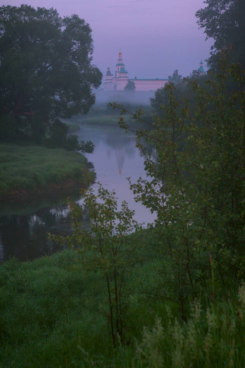 Летний этюд. Автор: Стрельчук Александр истра, храм, туман, подмосковье, Стрельчук Александр