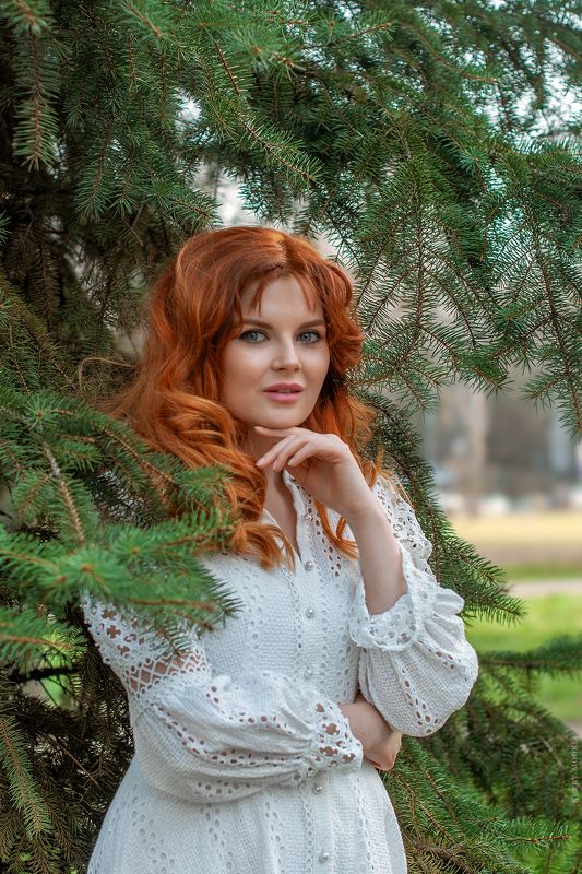 portrait, beauty, red hair, red head, girl, model, eyes, woman, female, Miraphoto preview