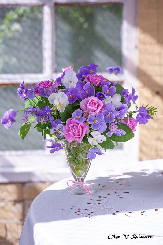 букет, натюрморт, цветы На террасеphoto preview