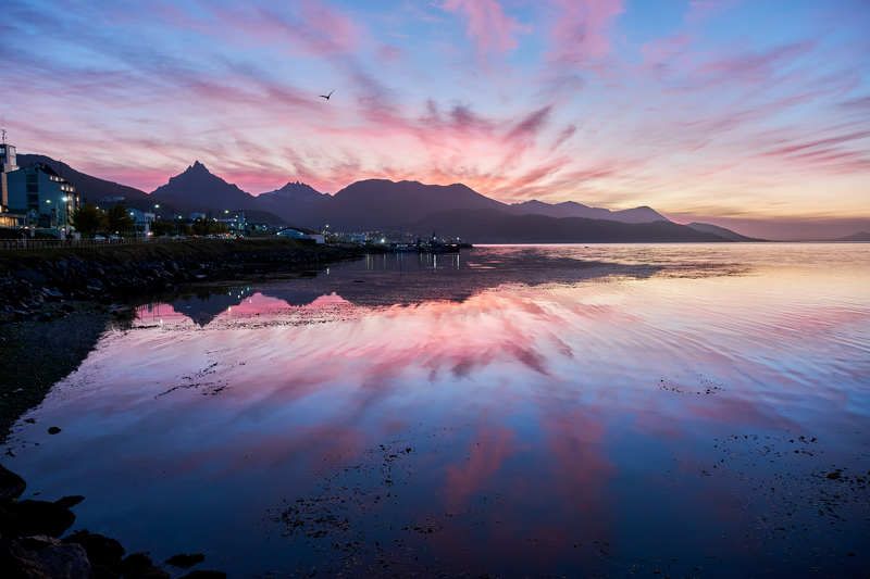 Восход в самом южном городе мира.photo preview