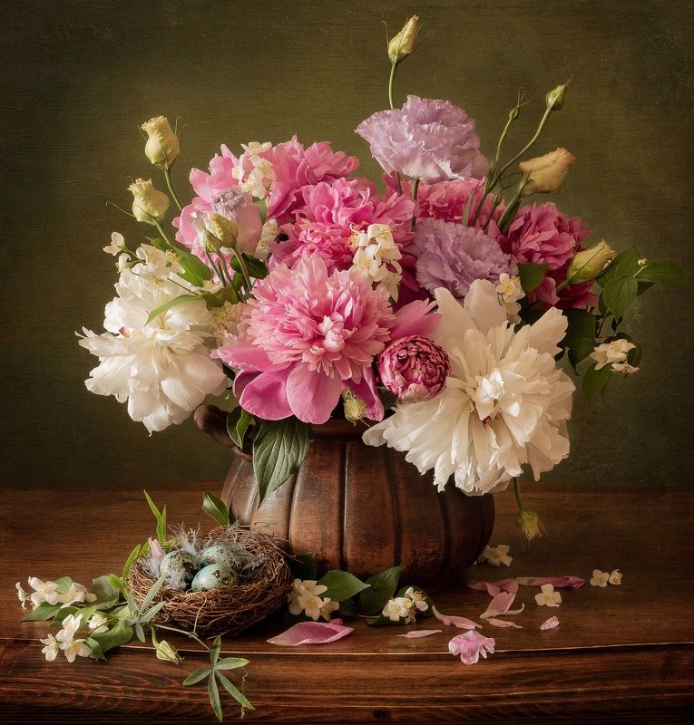 Ещё один вариант с пионами.photo preview