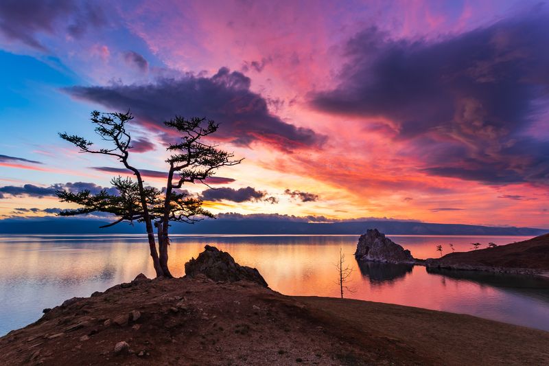 ольхон, шаманка, фототур, закат Ольхонский закатphoto preview