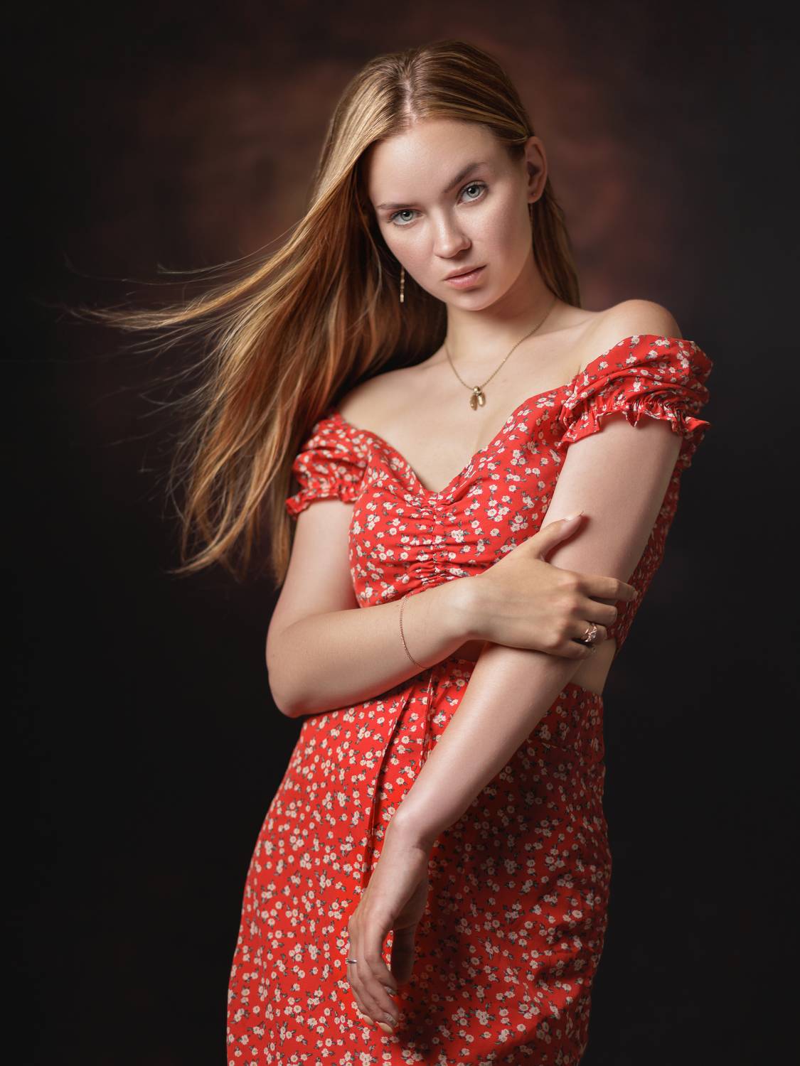 женский портрет, девушка, веснушки, взгляд, girl portrait, sight, freckles, Aleksey Sologubov