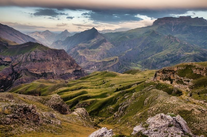 Кавказ. Дагестан Пейзаж за Хунзахом фото превью