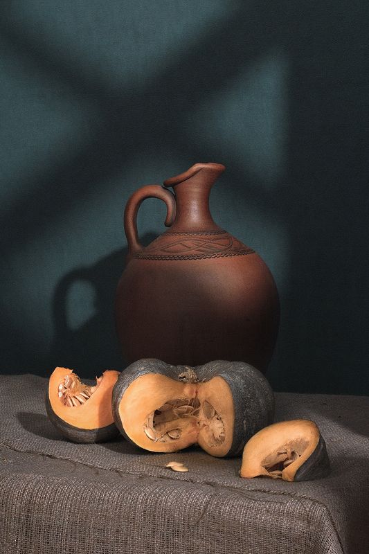 натюрморт с тыквойphoto preview