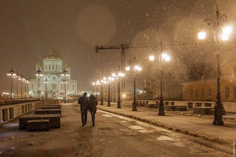 Город, Зима, Красная площадь, Кремль, Москва, Непогода, Снег, Снегопад, Снежинки, Снежные хлопья Снегопад в Москвеphoto preview