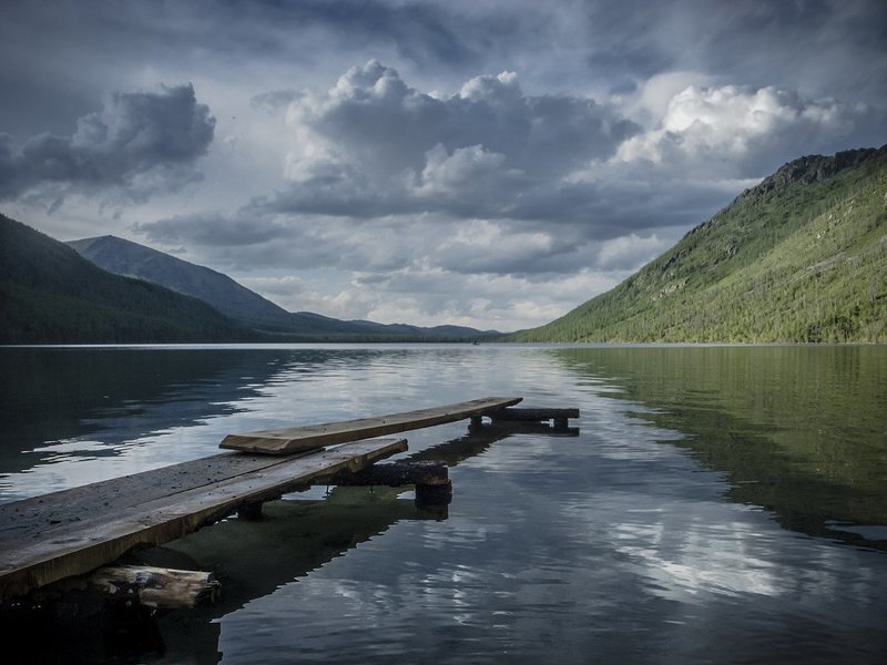 Озеро Нижнее Мультинское вечеромphoto preview