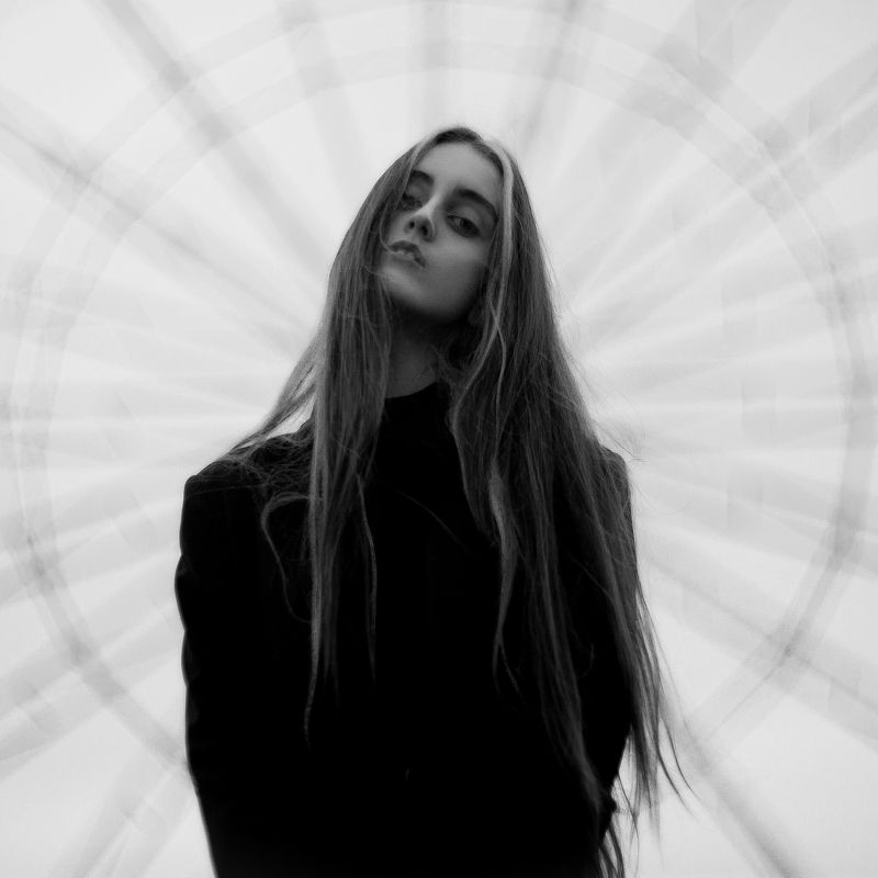 Портрет, Портрет девушки, Ч/б, Черно-белое photo preview