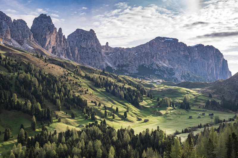 italy, dolomites, morning, summer Доломиты в утреннем светеphoto preview