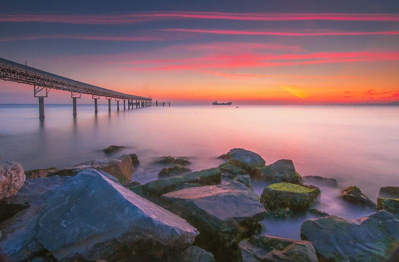 photography,landscape,sunset,seaspace,longexposure Gate of the seaphoto preview
