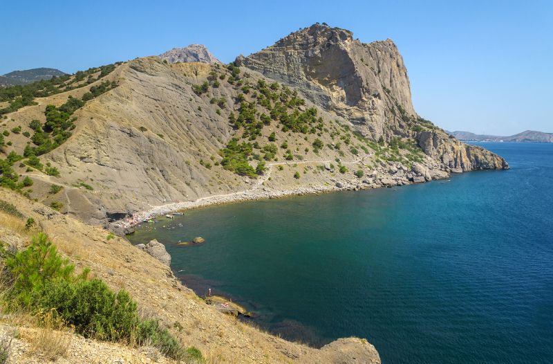 Синяя бухта и гора Коба-Кая.photo preview